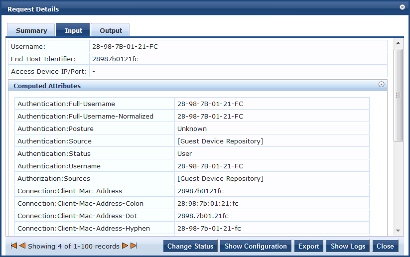 Viewing Access Tracker Session Details