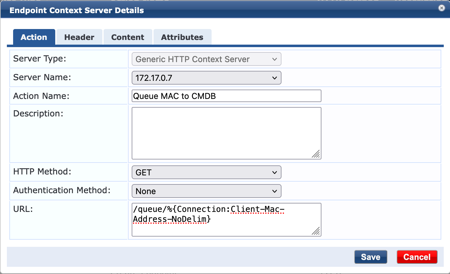 Endpoint Context Server Action