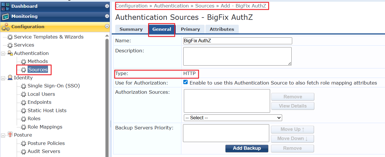 Adding HTTP authorization source