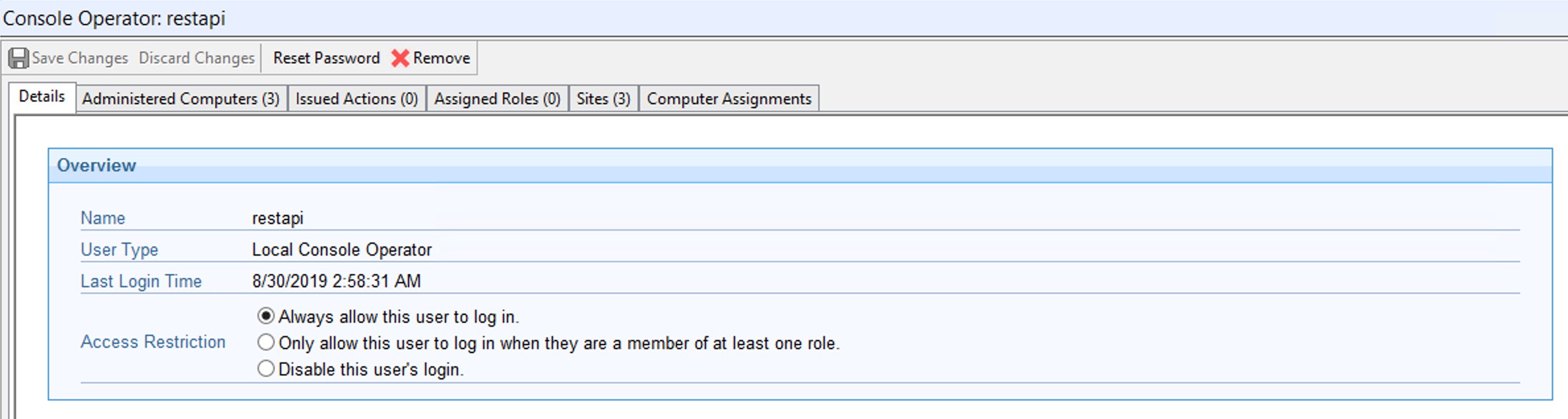 BigFix Operator Permission – Details 1